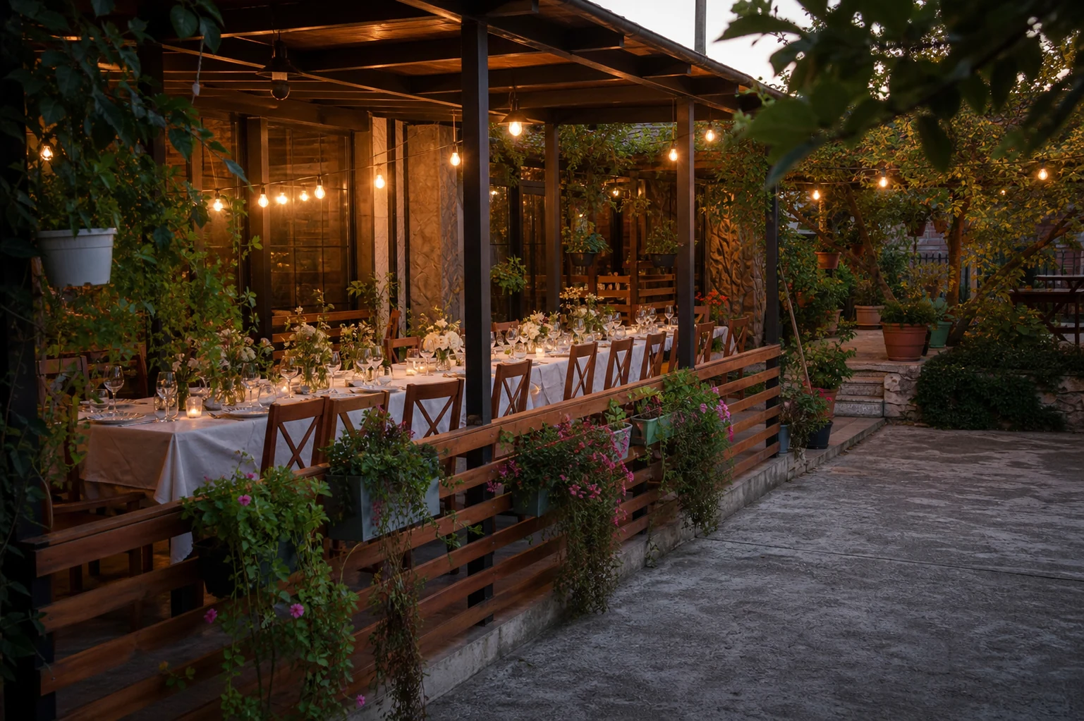 Garden & hall wedding — Professional concept based on the real venue · 2